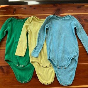 Lot of 3 Primary organic cotton LS bodysuits